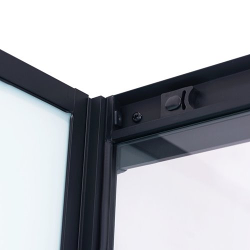 Kabina prysznicowa zabudowana na niskim brodziku prostokątna 120x80 Alma Lewa