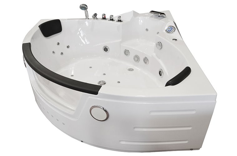 Wanna z hydromasażem narożna Turbo+ 152x152 cm MO-10632T+