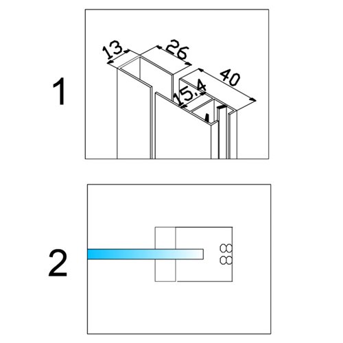 Czarne drzwi prysznicowe do wnęki 145-150 cm rozsuwane SH03GB szkło 8 mm