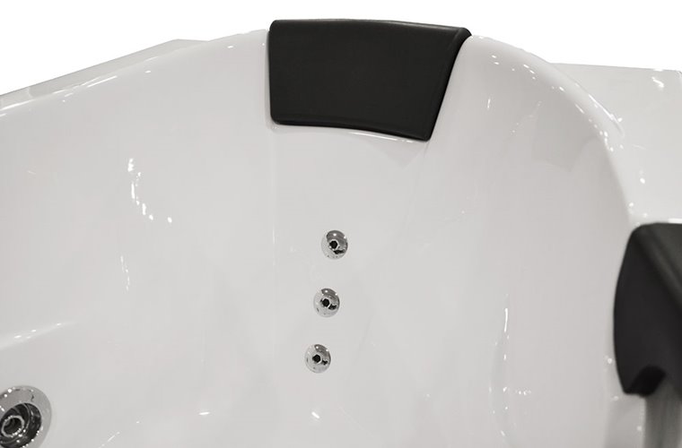 Przyścienna wanna hydromasażowa 180x88 cm MO-1002 Turbo