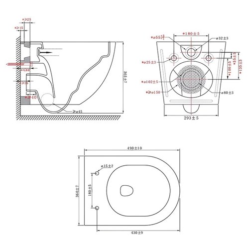 Zestaw podtynkowy stelaż GEBERIT DUOFIX + miska PURO-WH-02 + przycisk DELTA 01 chrom