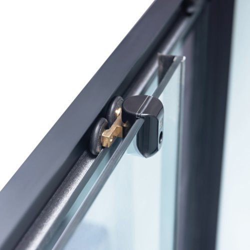 Kabina prysznicowa zabudowana na niskim brodziku prostokątna 120x80 Alma Prawa