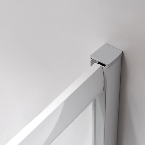 Kabina prysznicowa na głębokim brodziku biały profil 90x90 Maja Hydrosan