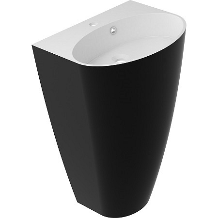 Czarna umywalka stojąca  Siena UW BCP Marble+