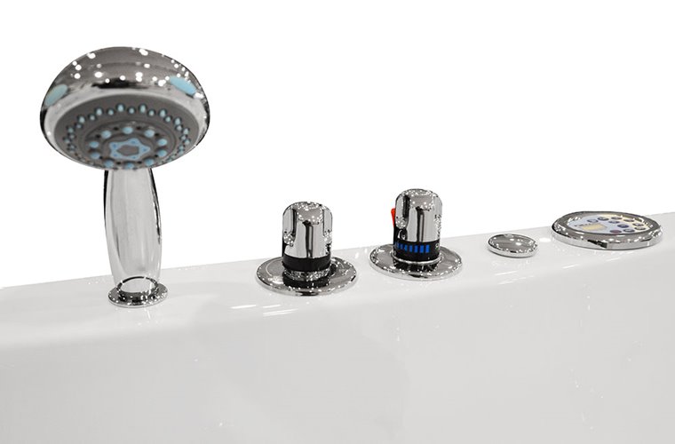 Przyścienna wanna hydromasażowa 180x88 cm MO-1002 Turbo