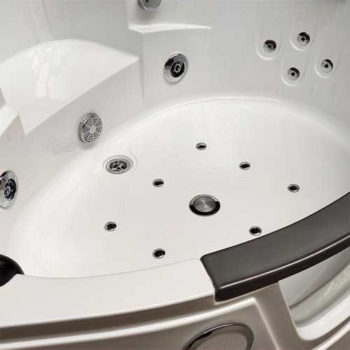 Wanna z hydromasażem narożna podgrzewacz wody Orino 632C 135x135