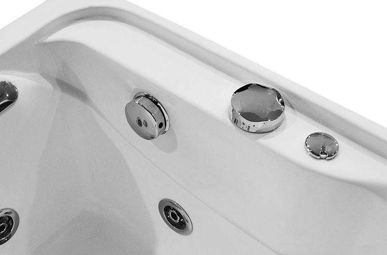 Wanna z hydromasażem i parawanem 170x78 cm MO-0062-170 Lewa