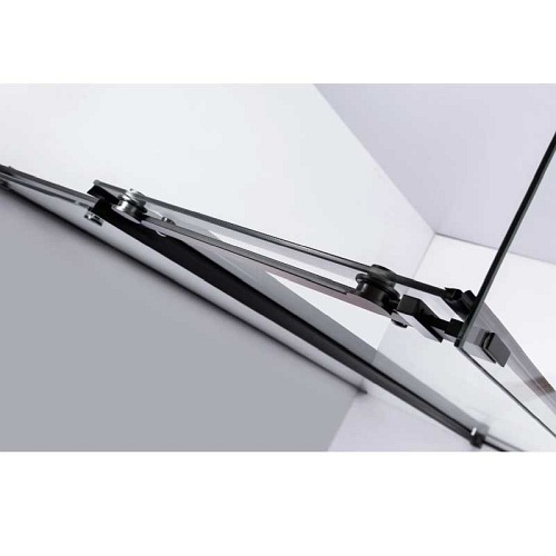 Czarna kabina prysznicowa prostokątna 100x90 szkło 8mm BS14A