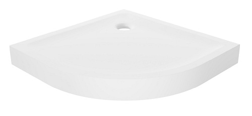 Mild New Trendy B-0600 brodzik prysznicowy półokrągły 80x80x11,5 cm gładki