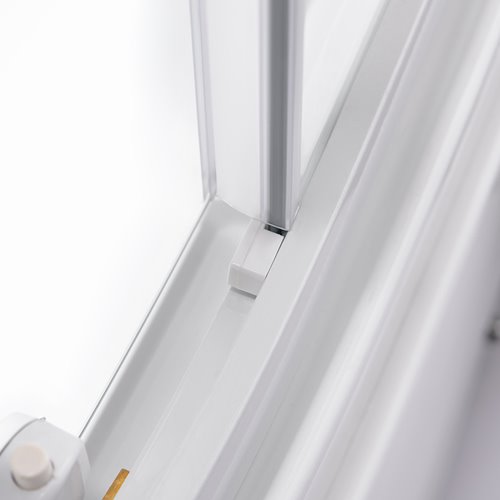 Kabina prysznicowa na głębokim brodziku biały profil 90x90 Maja Hydrosan