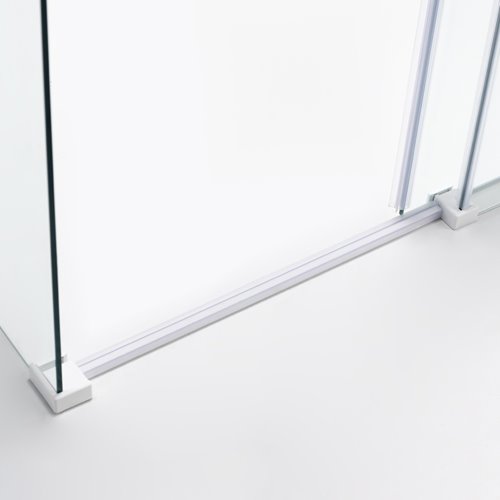 Biała kabina prysznicowa szkło 8 mm prostokątna 120x90 KZ202C