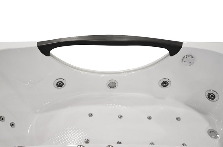 Przyścienna wanna hydromasażowa 180x88 cm MO-1002 Turbo