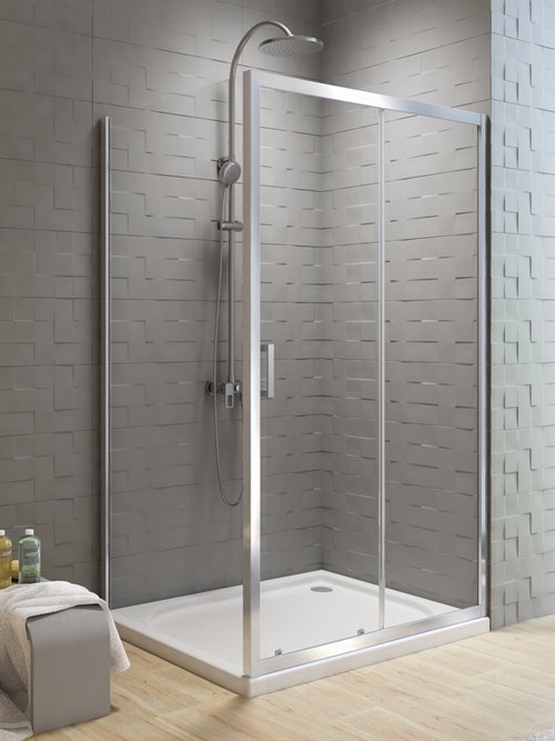 Kabina prostokątna 120x80 cm profile chrom K-5135 New Varia New Trendy