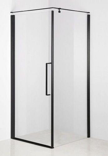 Czarna kabina prysznicowa prostokątna 90x100 cm Fresh Line BKP260T10/09K Clean Glass