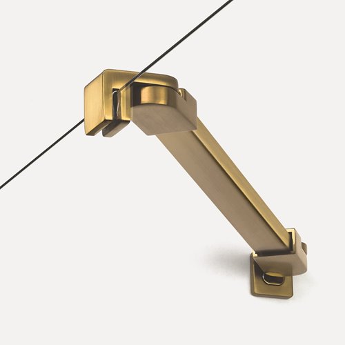 Złota szczotkowana ścianka prysznicowa 90 cm K-4317 New Soleo Gold Brushed New Trendy