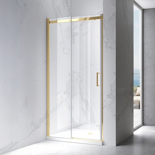 drzwi wnękowe 105-110 cm złote szczotkowane