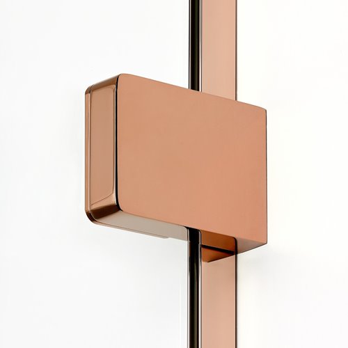 Miedziana kabina prysznicowa podwójne drzwi uchylne 90x90 EXK-6436 Eventa Copper Shine New Trendy