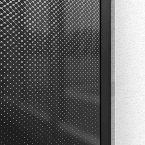 Czarna ścianka prysznicowa 110 cm czarna szyba Aero Ombre Rea