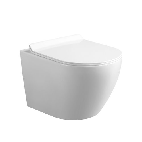 Zestaw podtynkowy stelaż GEBERIT DUOFIX + miska MIZU-WH-RIM-01 + przycisk DELTA 20 biały