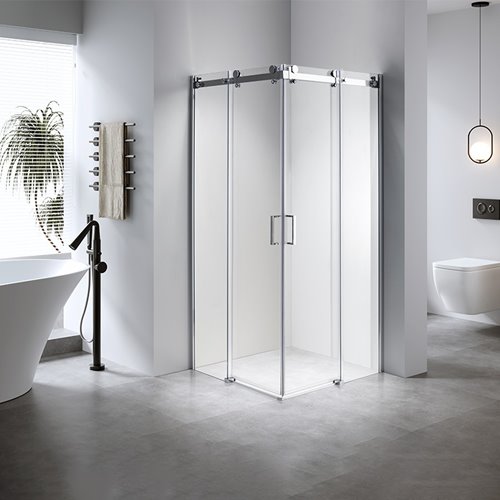 Kabina prysznicowa 100x100 kwadratowa drzwi rozsuwane ZBD-1063