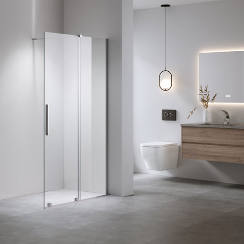 Ścianka prysznicowa rozsuwana szkło 8 mm szerokość 100 cm ASTRA-CH-A-100