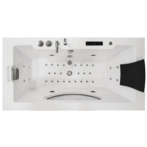 Wanna z hydromasażem przyścienna Turbo+ 180x91 cm MO-1007