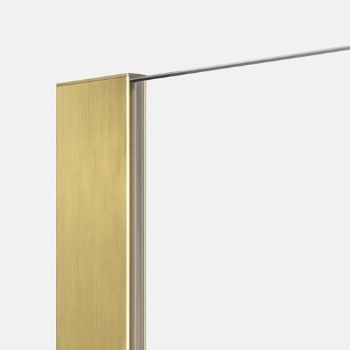 Ścianka prysznicowa złoto szczotkowane 110 cm K-1742 Nesta Brushed Gold New Trendy