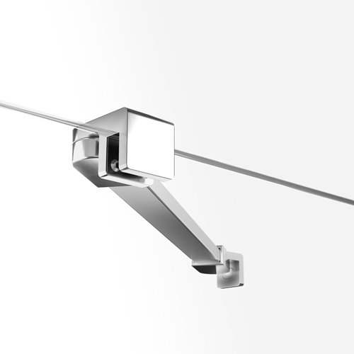 Kabina prysznicowa New Trendy Kalibra 1D drzwi uchylne prawe kolor chrom 90x90 cm K-5027