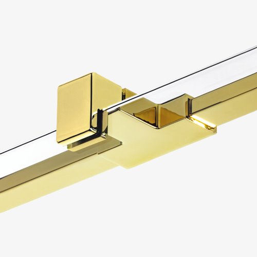 Złota kabina prysznicowa przyścienna prawa 80x110 cm EXK-2128 Avexa New Trendy Gold Shine