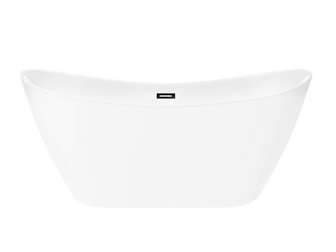 Wanna wolnostojąca akrylowa Nauti Corsan 160 cm korek klik-klak czarny