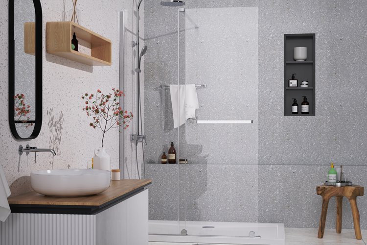 Ścianka prysznicowa rozsuwana 140 cm Creative BK258T14 powłoka Clean Glass