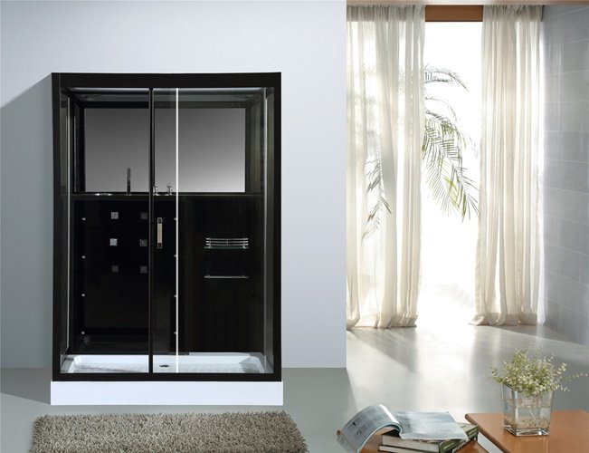 Kabina prysznicowa z hydromasażem niski brodzik 140x90 cm MO-0545-140