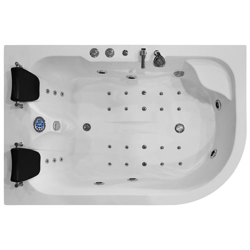Wanna z hydromasażem dwuosobowa 180x120 cm MO-1631HC Lewa