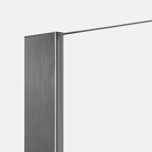 Ścianka prysznicowa stal szczotkowana 100 cm K-1757 Nesta Gunmetal Brushed New Trendy