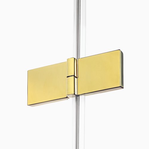 Złota kabina prysznicowa podwójne drzwi 110x120 EXK-1867 Avexa Gold Shine New Trendy
