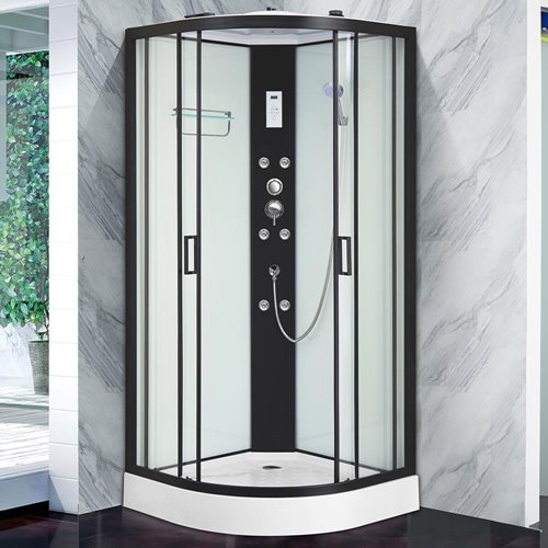 Kabina prysznicowa z hydromasażem zabudowana 80x80 Jasny środek MO-0545-8