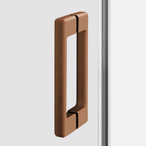 Kabina prysznicowa prostokątna 120x80 miedziana D-0816A/D-0809A Prime New Trendy Copper Brushed