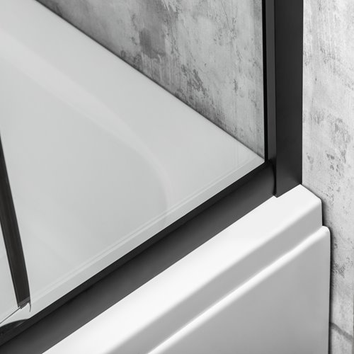 Kabina prysznicowa czarny profil 90x90x170 cm Aruba GL BL Kerra