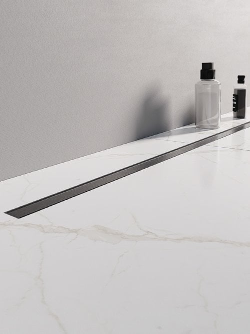 Visio Slim Gunmetal New Trendy odpływ liniowy 100 cm OL-0095 ruszt stal szocztkowana