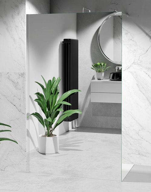 Ścianka prysznicowa 60 cm lustro weneckie szkło 8mm Swiss Liniger