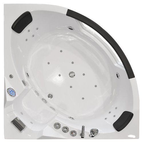 Wanna z hydromasażem narożna Turbo+ 157x157 cm MO-10632T+ XL