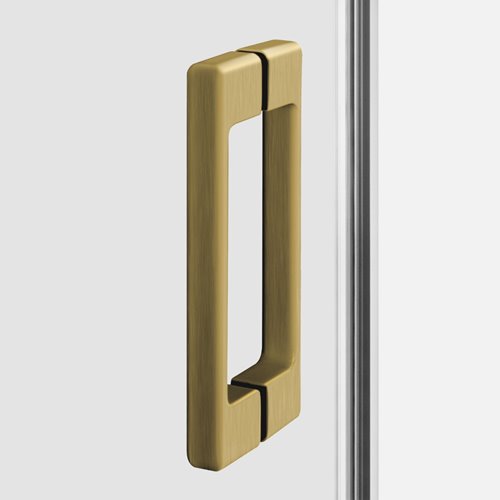 Kabina prysznicowa prostokątna prawa 100x90 złota szczotkowana D-0785A/D-0330B Prime New Trendy Gold Brushed