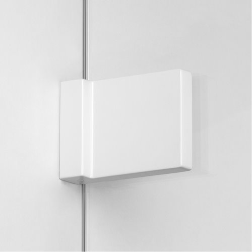 Biała ścianka prysznicowa 80 cm EXK-2919 Avexa White New Trendy