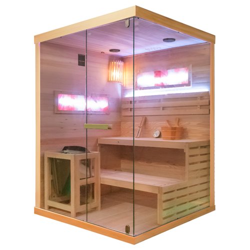 Sauna fińska 4 osobowa wysokotemperaturowa 4,5KW Harvia 140x150 cm Lark3-WD