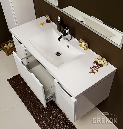 Szafka z umywalką 120/48 seria Diamond B