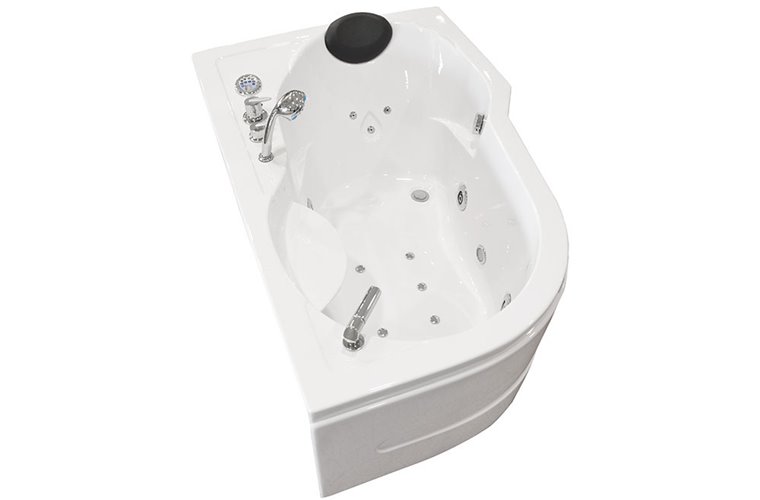 Wanna z hydromasażem narożna 150x100 cm MO-0202