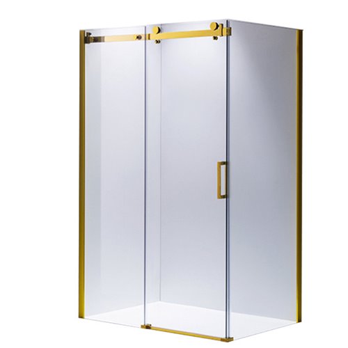 Złota kabina prysznicowa prostokątna 120x80 szkło 8mm KZ203CG