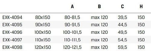 Chromowany parawan wannowy rozsuwany 100 cm Smart New Trendy EXK-4096