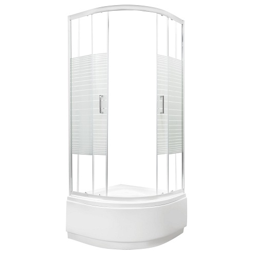 Kabina półokrąłga z brodzikiem 90x90 Madera Kerra