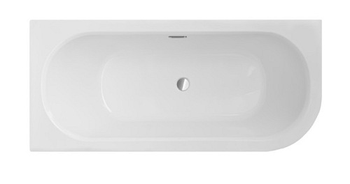Wanna do zabudowy Avita Slim+ Besco lewa 160x75 cm komplet syfon+ przelew chrom